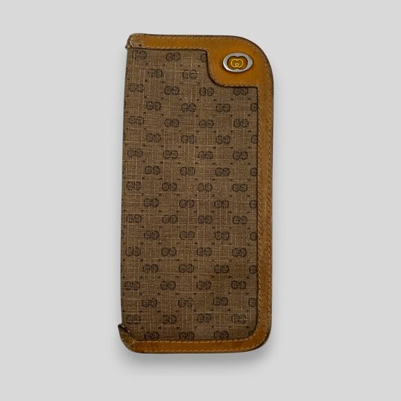 Vintage 1980s Gucci GG Monogram Eyeglass Case - Picture 1 of 7